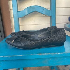 Reaction Kenneth Cole Black Quilted Flats